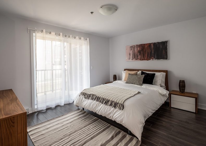 Purchase a new condo with a large master bedroom