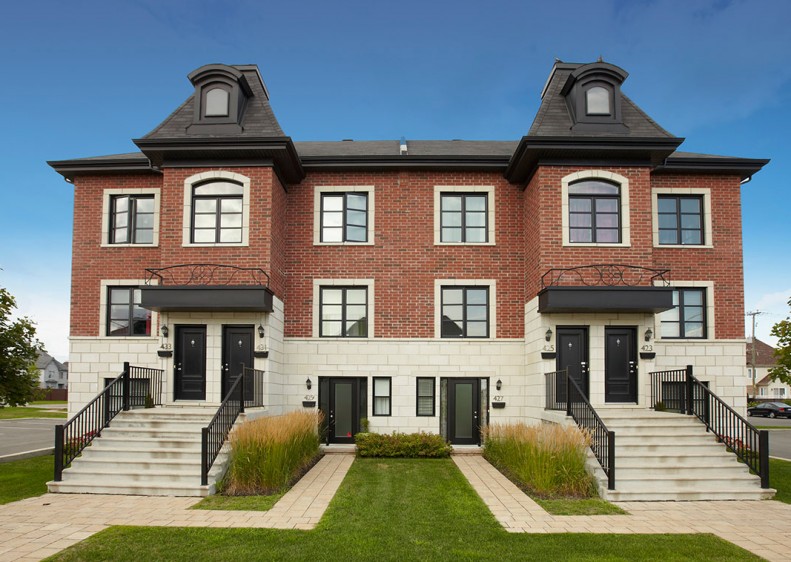 Condos at the Val-des-Ruisseaux housing project in Laval