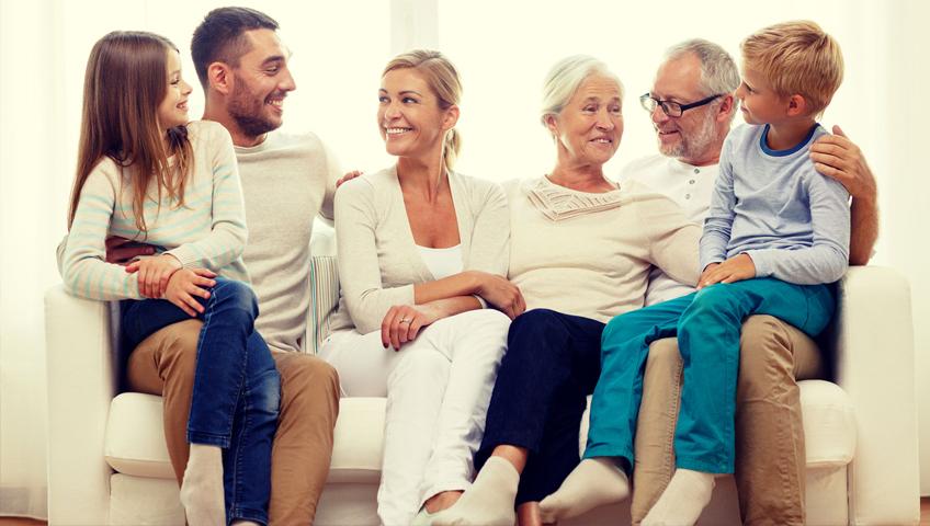 Une maison intergénérationnelle avec sa famille